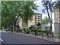 Buildings along Wellington Road