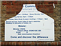 2011 : Sign outside the Lowden Community Church