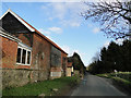 Old farm buildings beside Heath Road, Banham