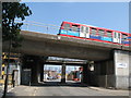 Railway and DLR bridges over Norman Road (B208), SE10