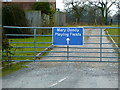 Track entrance to Playing Fields near Great Warford