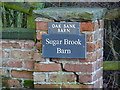 Gate post at Sugar Brook, Paddockhill