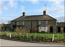 TL5854 : Cottages at Lark Hall Corner by John Sutton
