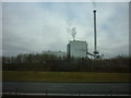 A wood burning Power station next to the M74