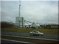 A wood burning Power station next to the M74