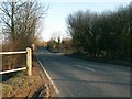 The A1092 on the approach to Clare