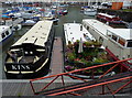 Narrow boats moored at Bristol Marina