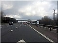 M56 Motorway approaching Lower Rake Lane overbridge