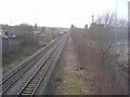 View from Footbridge - Grangefield Road