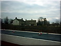 A farm next to the A1 near Carthorpe