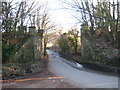 Old railway bridge abutments