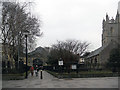 An entrance to Cardiff Market