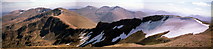 NH0109 : Panorama from summit of Sgùrr an Doire Leathain by Russel Wills
