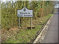 West Sussex border sign, A29