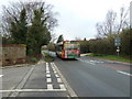 SU8802 : North Mundham bound bus on the B2166 by Basher Eyre