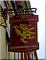 The Golden Lion Inn (2) - sign, 83 High Street