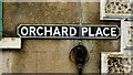 Orchard Place sign, Newtownards