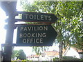 Old fingerposts at entrance to Fordbridge Park