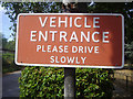 Old sign at entrance to Fordbridge Park