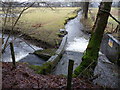 Fork in the stream near Llandovery