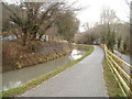 Former Monmouthshire & Brecon canal and towpath, Crosskeys