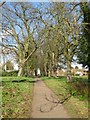 Footpath to school and church, Kedington