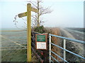 Footpath junction at Dunhill