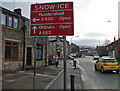 Snow Road sign, Newhey