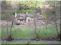 Thatched cottages, above the Washford River