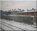 Timber yard by the West Coast Main Line, Kensal Green