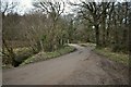 The road near Patsford where Knowl Water passes underneath