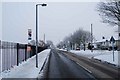 SU5802 : Bridgemary under snow - Brewers Lane (6) by Barry Shimmon