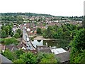 River Severn and Low Town seen from High Town