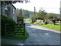 Bridleway and entrance to Church Farm,  Coombes