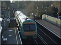 Train leaving Polegate station