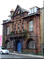 Red sandstone building on Ferguslie