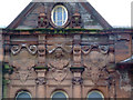 Red sandstone building on Ferguslie