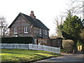 House with brick and flint patterned walls, Fishponds Road, BR2