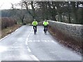 NZ0672 : Cyclists on the Reivers Cycle Route by Oliver Dixon