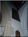 St Peter, Ovington: stone carving of Mary, mother of Jesus