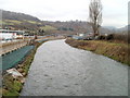 Pipe bridge across the Ebbw, Pontymister