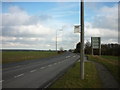 Waiting for the Humber Flyer (bus). The A18, Barnetby Top