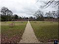 Footpath the car park to the conservatory, Chiswick House Gardens