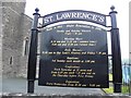 Information board, St Lawrence