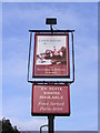 TM3882 : The Huntsman & Hounds Public House sign by Geographer