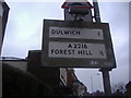 TQ3472 : Pre-Worboys direction sign, Kirkdale by David Howard
