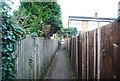 Footpath approaching Boxley Close