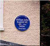 J3873 : English VC plaque, Belfast by Albert Bridge