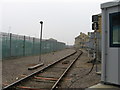 Railway line into Southampton Eastern Docks