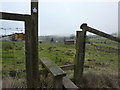 Stile on a path near Bolder Hall